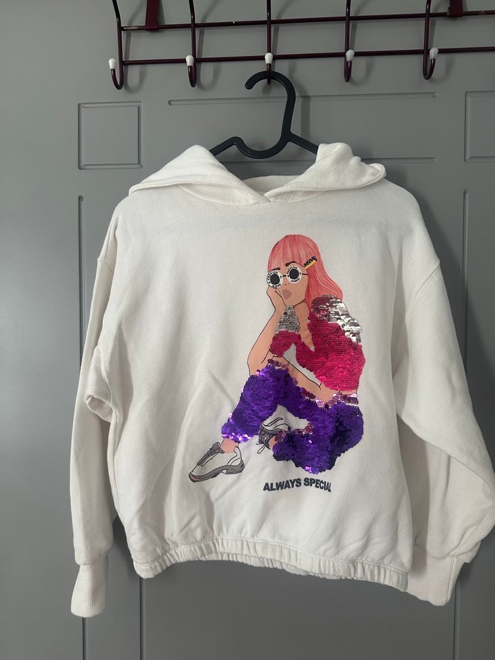 Zara 7/8 yaş Kapüşonlu Sweatshirt - Görsel 2