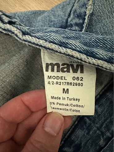 m Beden Mavi jeans kot etek