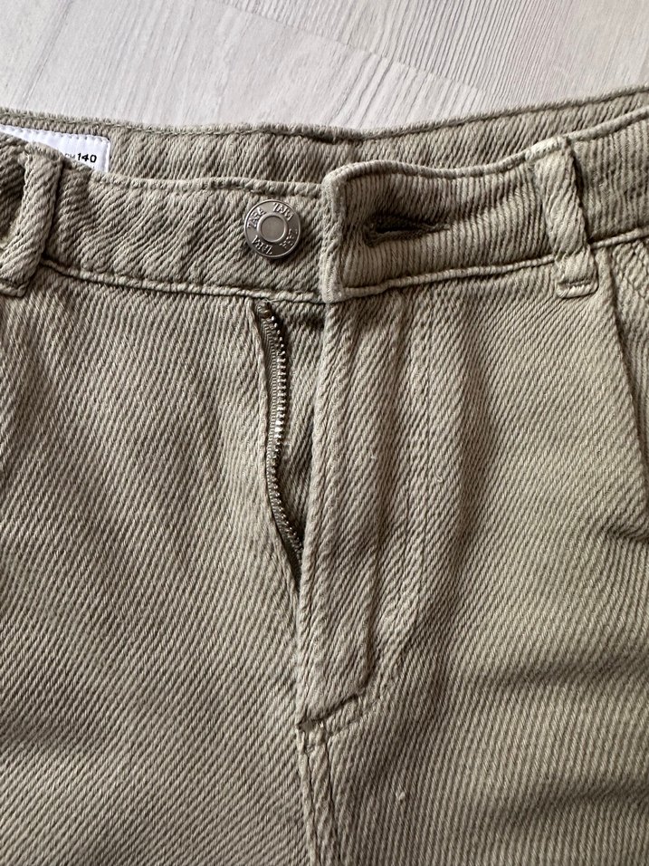 Zara 7/8 yaş açık yeşil incili pantolon - Görsel 4