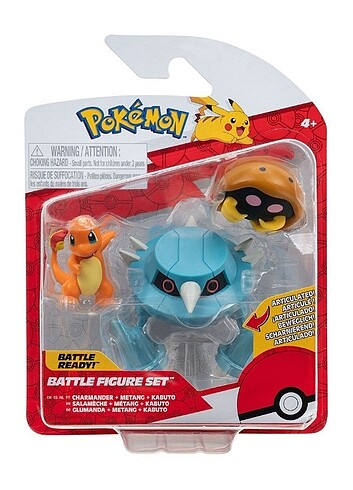  Beden Renk Pokemon Battle 3'lü Figür Seti