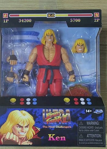 Ken Retro Street Fighter Aksiyon Figuru