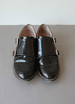 38 Beden Topshop bu yılın modası iki tokalı oxford ayakkabı