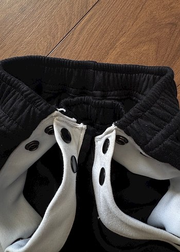 Düğmeli Siyah Erkek Eşofman Altı - Görsel 6