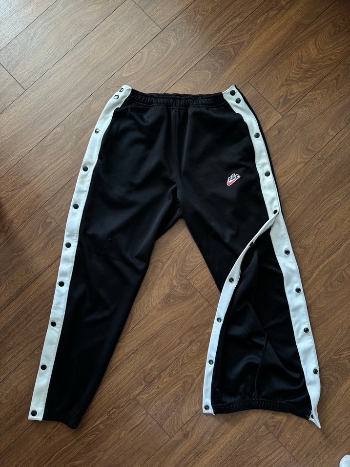 Düğmeli Siyah Erkek Eşofman Altı - Görsel 3