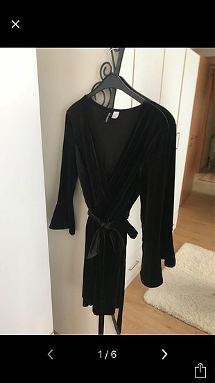 H&M Velur Elbise