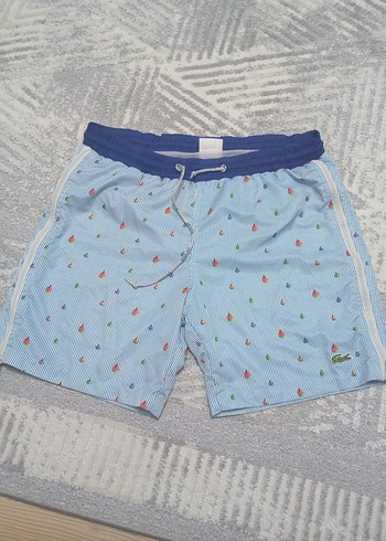 Mavi Mini Erkek Deniz Şortu Fermuarlı Cep - Görsel 3