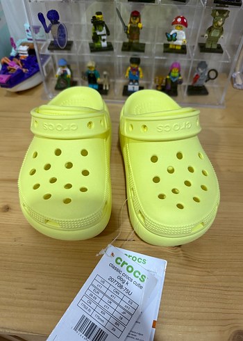 27 Beden Crocs Sarı Velcro Terlik