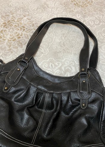 Bershka Kahverengi Deri Kadın Omuz Çantası