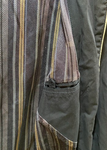 Erkek Mavi Parlak Ceket, Fermuarlı, Normal Boy - Görsel 10