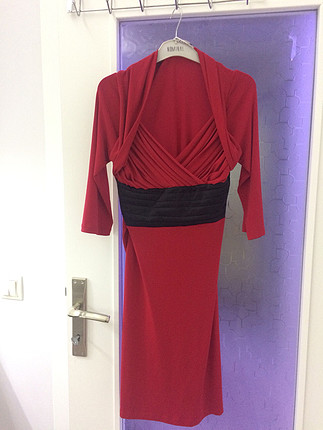 BSL FASHION Çok hoş kırmızı elbise