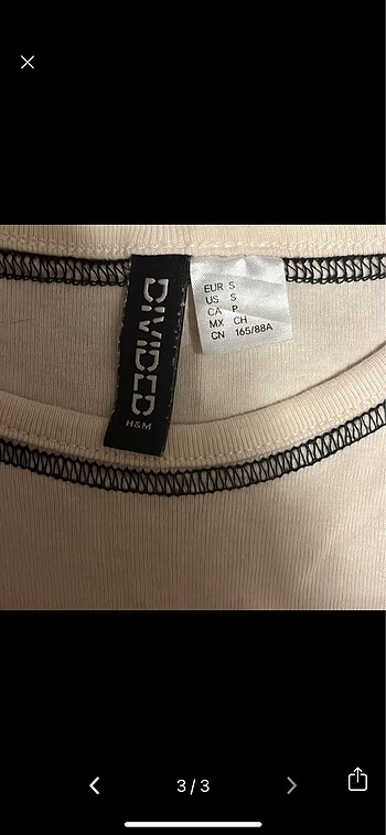 s Beden H&M Crop