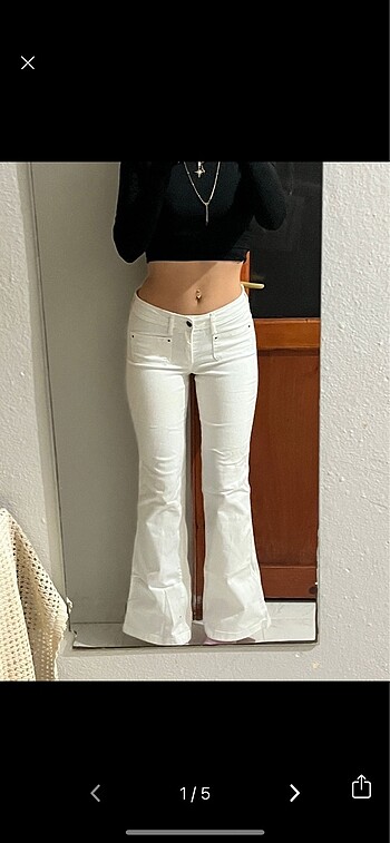 Mango Vintage İspanyol Paça Jean