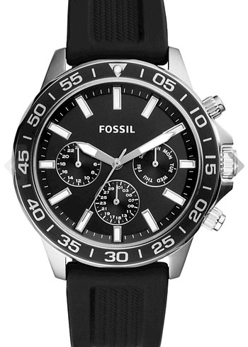 Fossil Fossil Erkek Biker Tarzı Siyah Saat