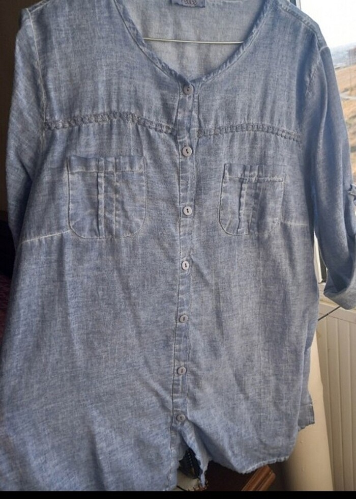 KOT GÖRÜNÜMLÜ, PAMUK BLUZ - Görsel 2