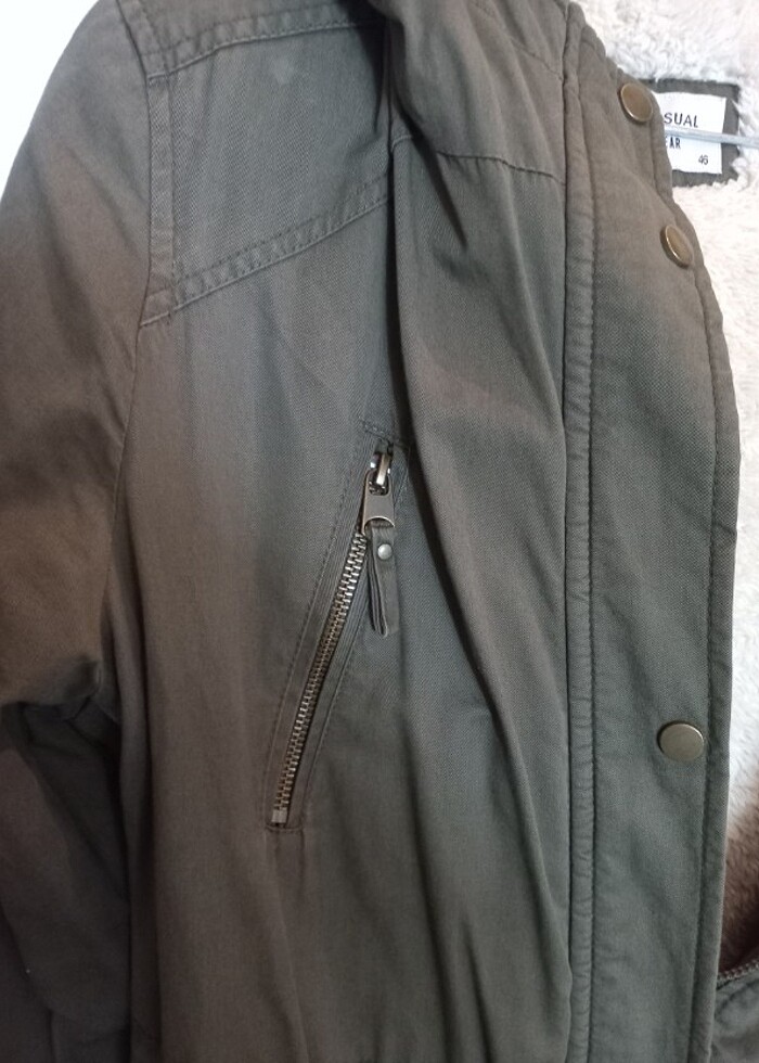 HAKİ KIŞLIK MONT - Görsel 3