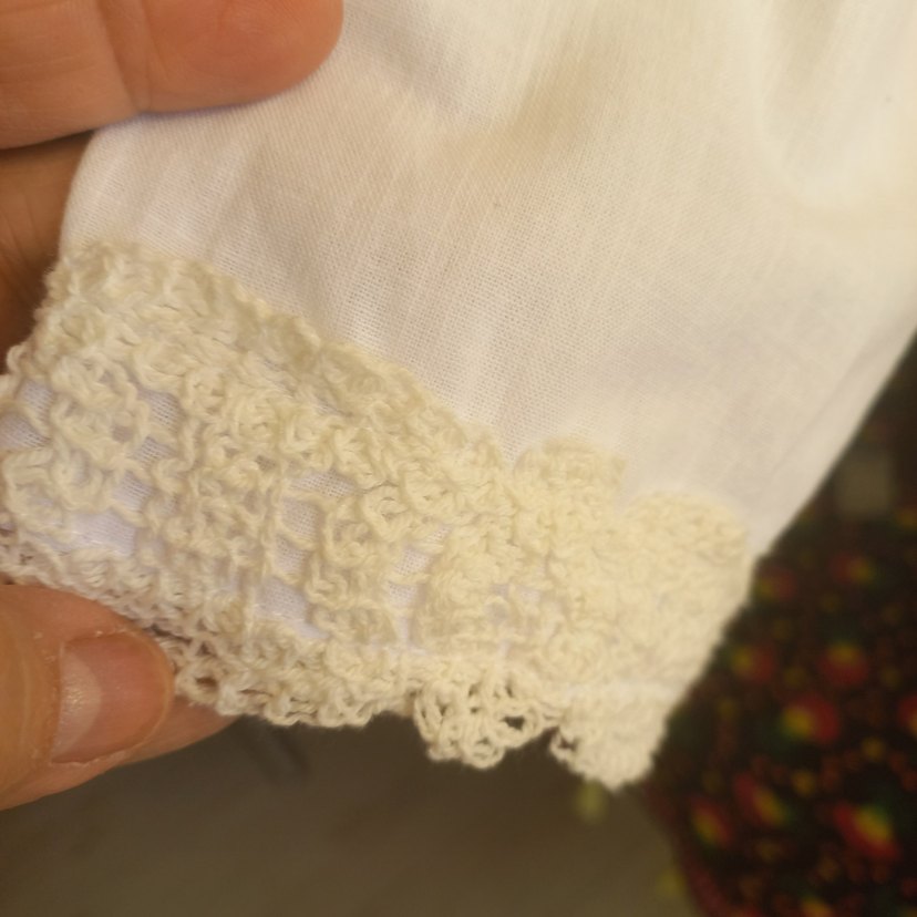 Beyaz Keten Düğmeli Kadın Gömlek - Görsel 5