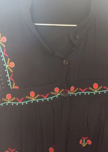 Nakışlı, bürumcük, Bohem tarz gomlek - Görsel 5