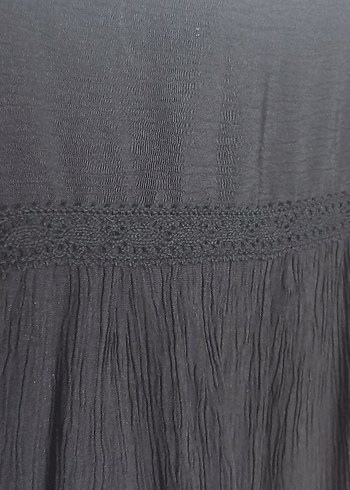 Siyah, V Yaka, bürümcük Hamile Bluzu - Görsel 6