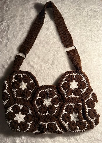 Brownish Blossom Çanta