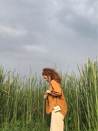 Trendyol & Milla Karamel oversize gömlek