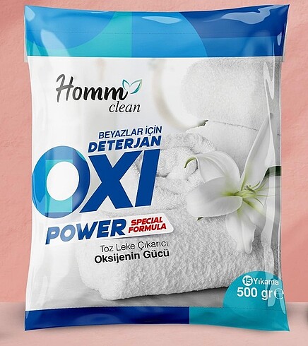Diğer Oxi beyazlar için deterjan