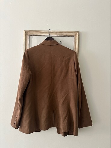 Gusto Gusto Kahverengi Blazer (keten)