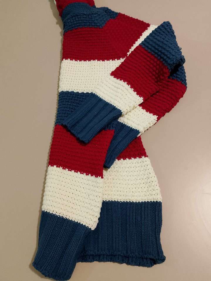 Renkli Triko Boğazlı Kadın Kazak - Görsel 5