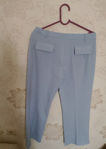 Mavi Midi Kumaş Kadın Pantolon