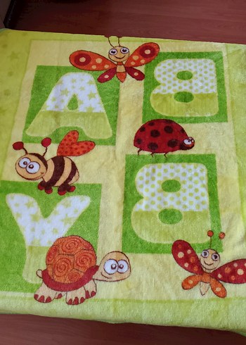 Renkli Baskılı Çocuk Battaniyesi - Görsel 5