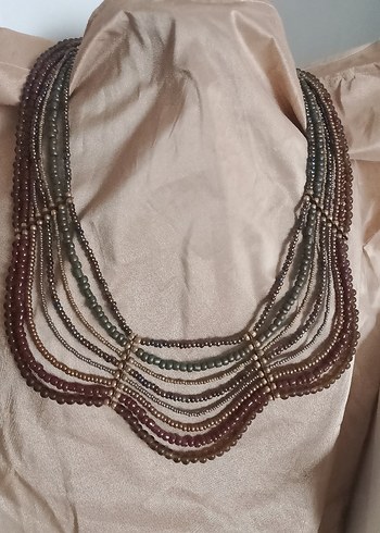 Çok Renkli Boncuklu Uzun Bohem Kolye - Görsel 5
