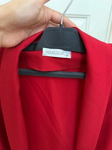 m Beden Kırmızı blazer ceket sıfır 38 beden