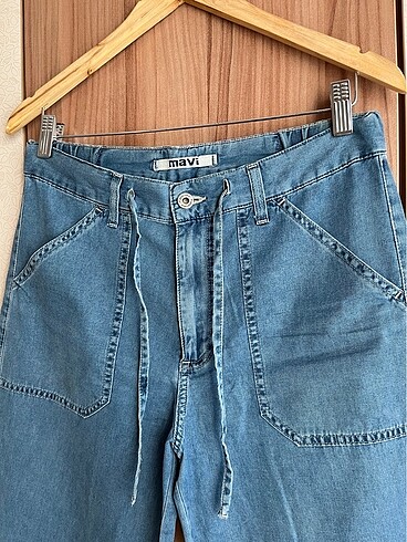 m Beden Mavi Jeans İnce Uzun Bol Paça Jean
