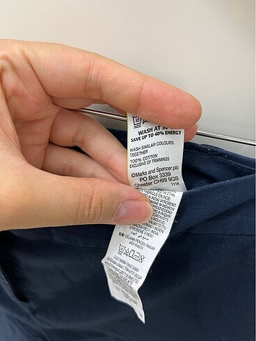 s Beden Marks & Spencer 0 Pamuk Lacivert Şort