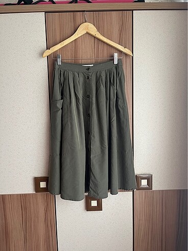 Koton Marka Tencel Haki Etek