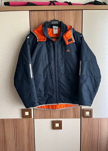 m Beden Adidas Lacivert Şişme Kar Montu