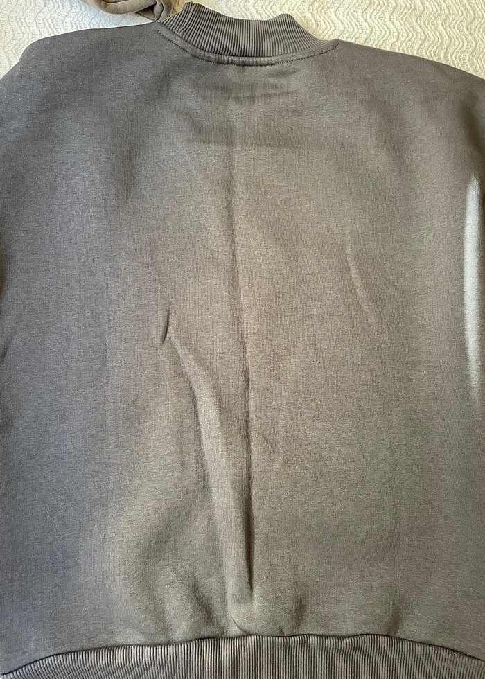 trendyolmilla gri sweatshirt - Görsel 3