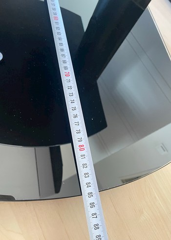 Siyah televizyon ve Cam Raflı tv ünitesi - Görsel 6