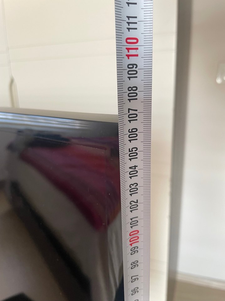 Siyah televizyon ve Cam Raflı tv ünitesi - Görsel 5