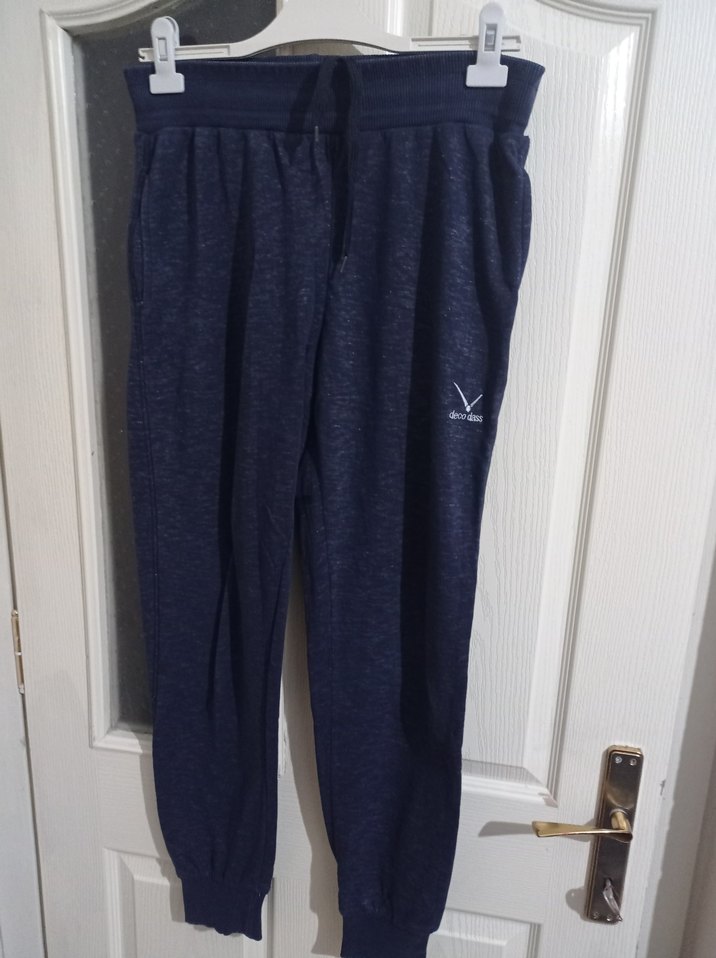 Lacivert Pamuklu Hamile Eşofman Altı - Görsel 4