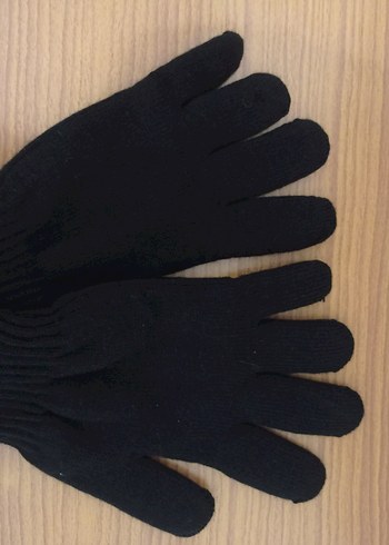 Kadın Siyah Örgü Eldiven - Görsel 3