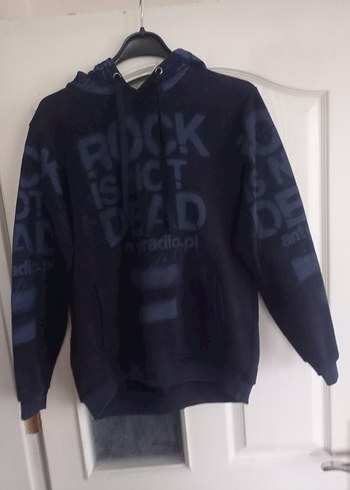 Erkek Siyah Kapüşonlu Rock Punk Sweatshirt - Görsel 18