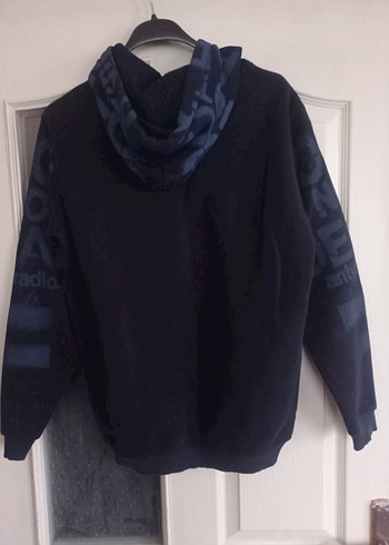 Erkek Siyah Kapüşonlu Rock Punk Sweatshirt - Görsel 15