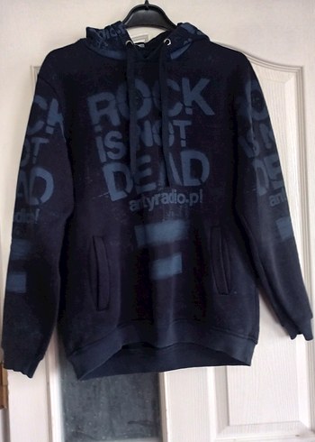 Erkek Siyah Kapüşonlu Rock Punk Sweatshirt - Görsel 7