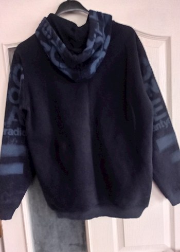 Erkek Siyah Kapüşonlu Rock Punk Sweatshirt - Görsel 5