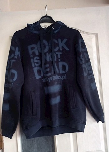 Erkek Siyah Kapüşonlu Rock Punk Sweatshirt - Görsel 3