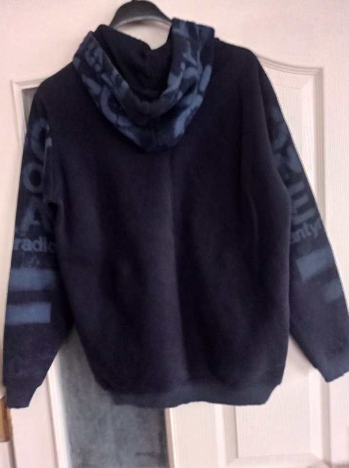 Erkek Siyah Kapüşonlu Rock Punk Sweatshirt - Görsel 5