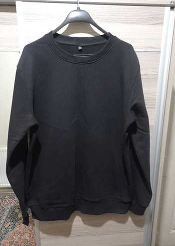 Erkek Siyah Bisiklet Yaka Sweatshirt - Görsel 8