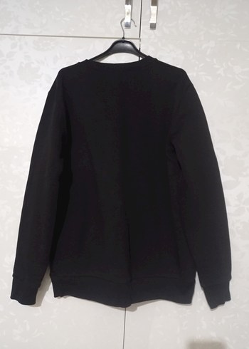 Siyah Oversize Kadın Sweatshirt - Görsel 4