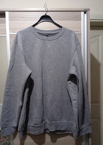 Gri Sweatshirt Uzun Kollu Salaş - Görsel 6