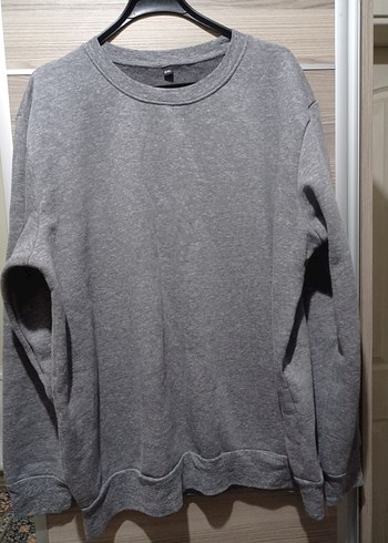 Gri Sweatshirt Uzun Kollu Salaş - Görsel 10